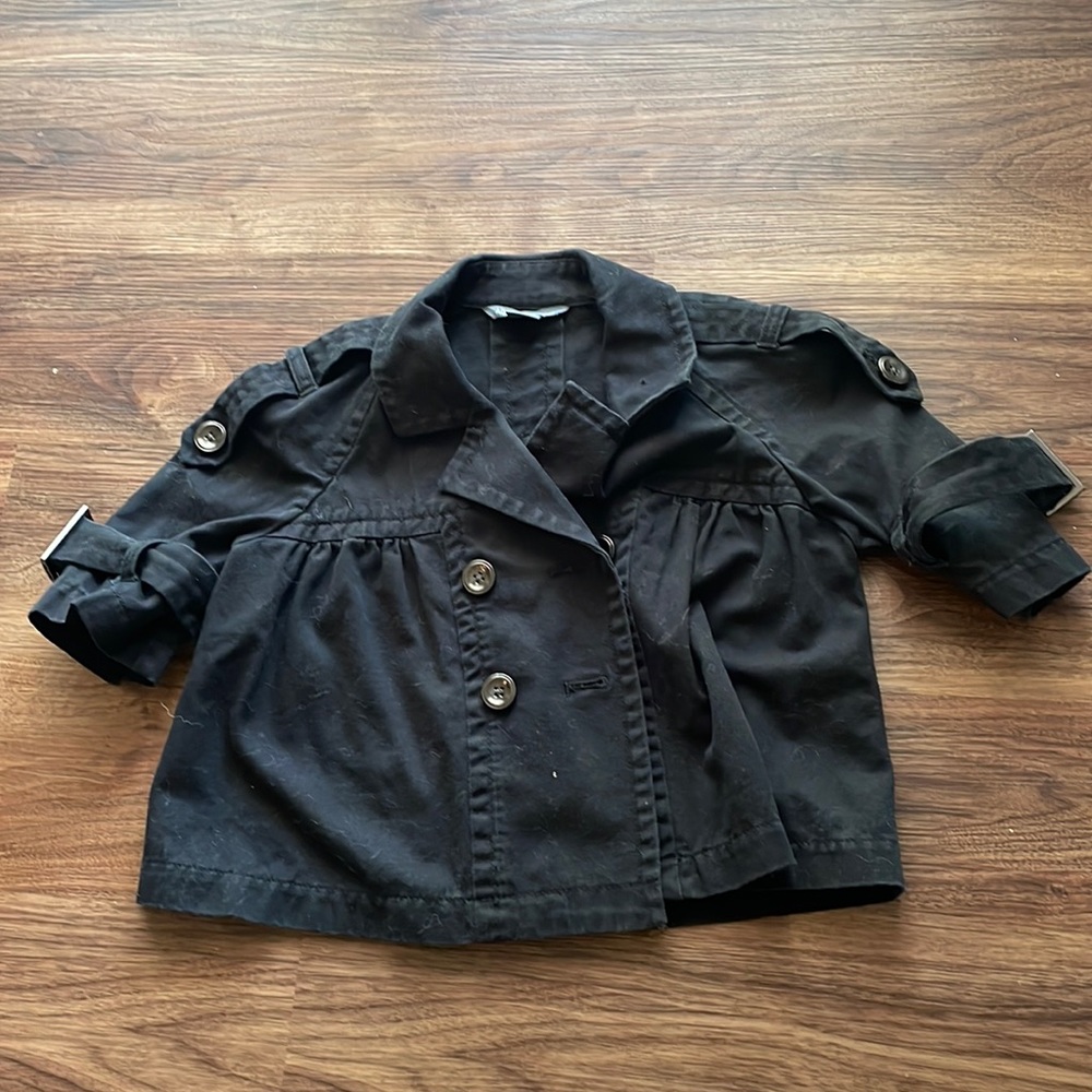 Armani Exchange size xs black short sleeve cropped coat